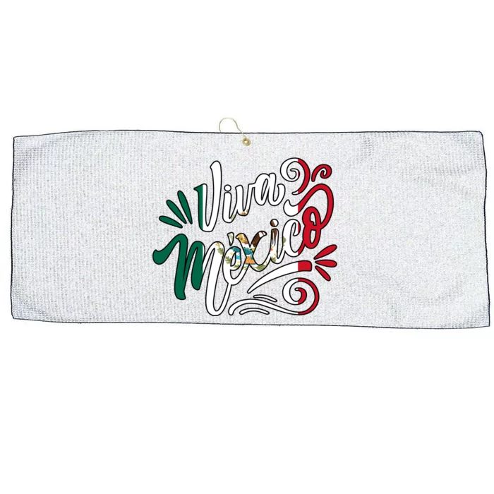 Viva Mexico Hispanic Mexican Heritage Large Microfiber Waffle Golf Towel