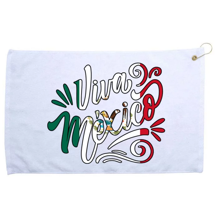 Viva Mexico Hispanic Mexican Heritage Grommeted Golf Towel