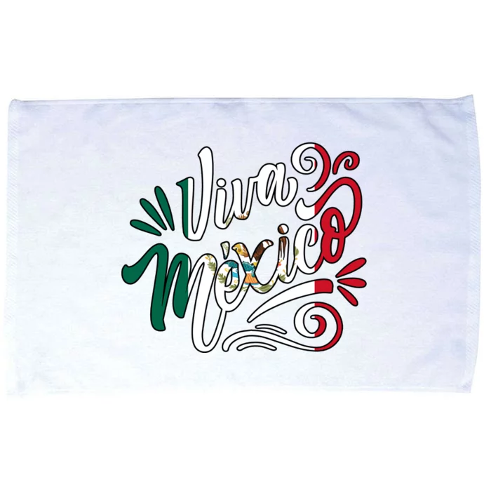 Viva Mexico Hispanic Mexican Heritage Microfiber Hand Towel