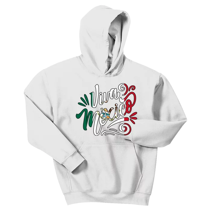 Viva Mexico Hispanic Mexican Heritage Kids Hoodie