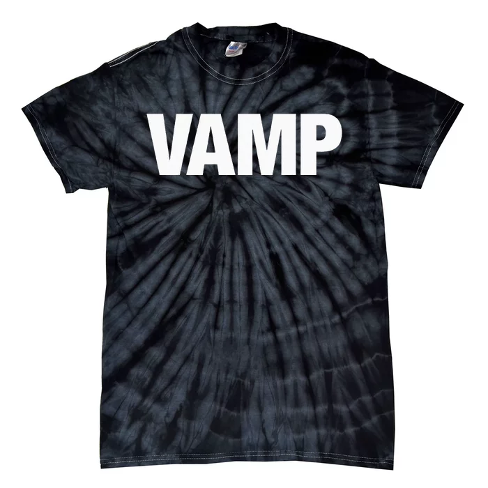 VAMP Matching Halloween Couples Funny Costumes SECURITY Goth Tie-Dye T-Shirt