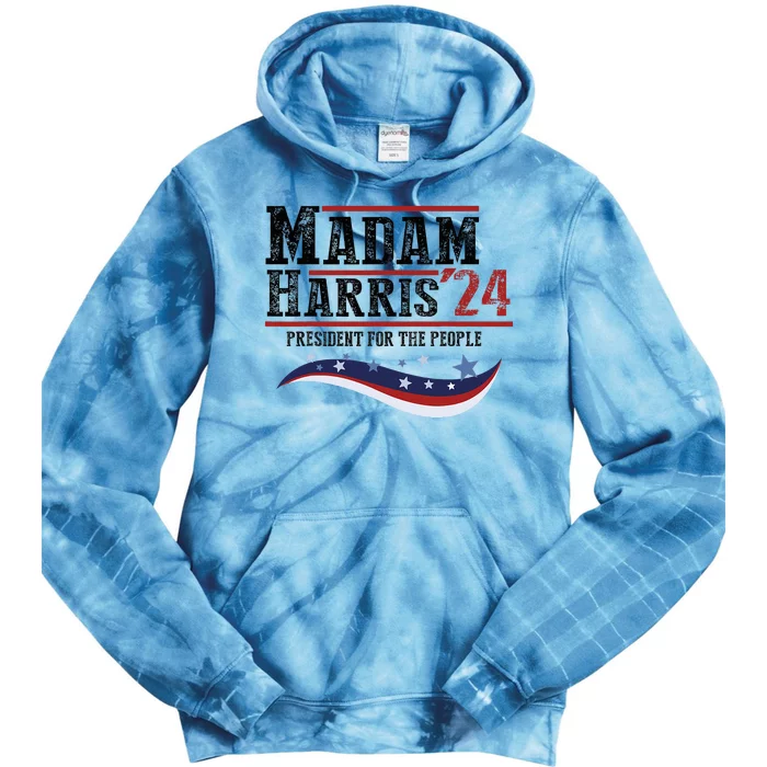 Vote Madam Harris For The People Tie Dye Hoodie