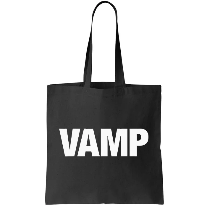 VAMP Matching Halloween Couples Funny Costumes SECURITY Goth Tote Bag