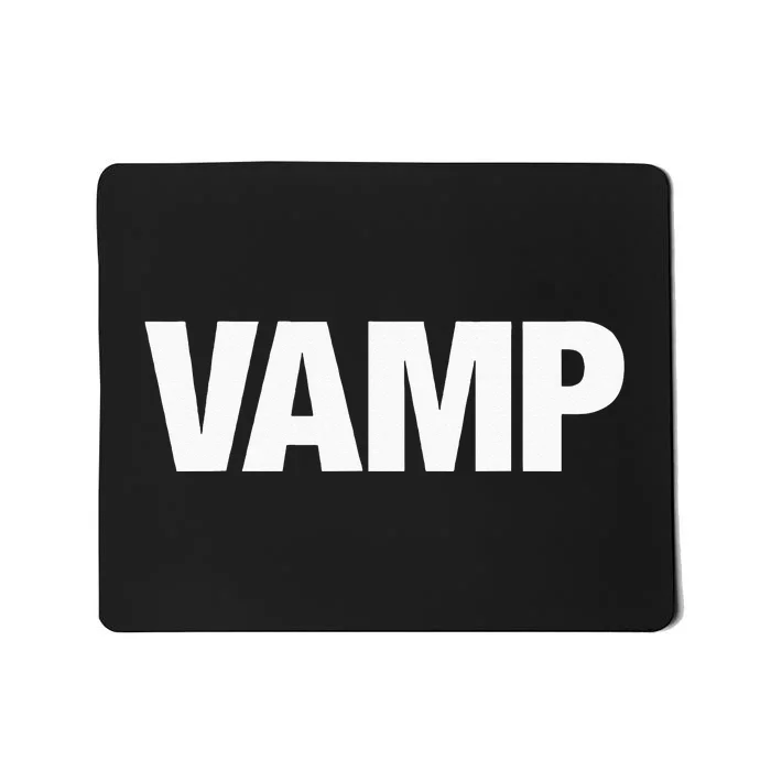 VAMP Matching Halloween Couples Funny Costumes SECURITY Goth Mousepad