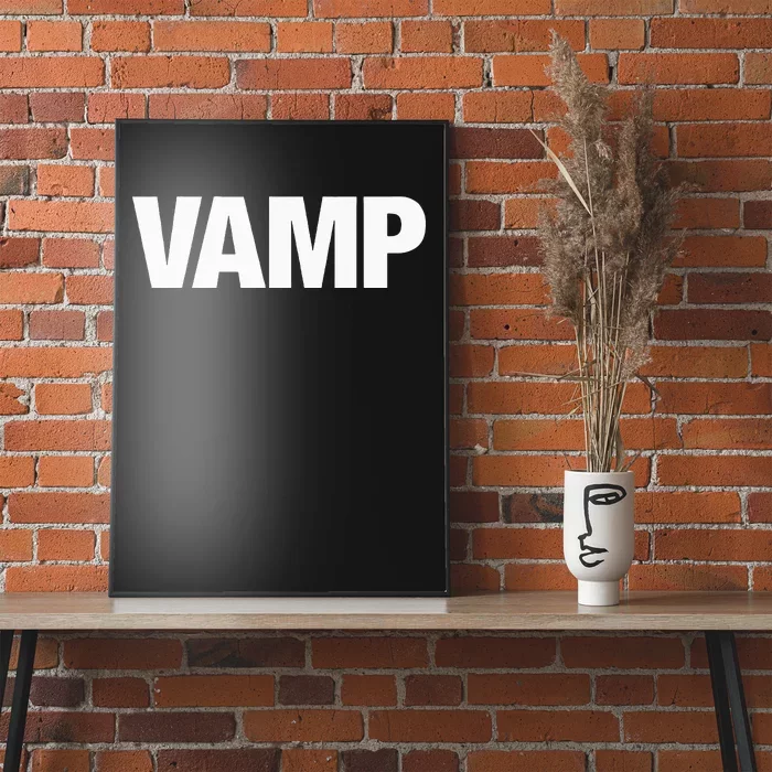 VAMP Matching Halloween Couples Funny Costumes SECURITY Goth Poster