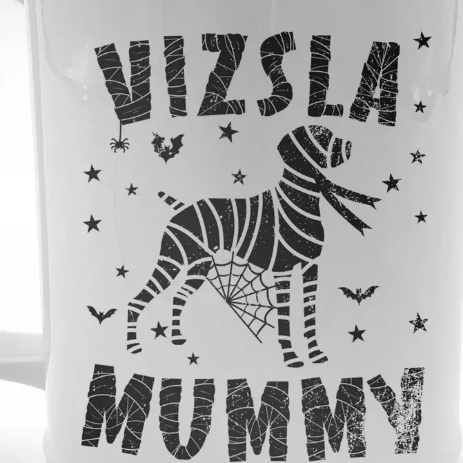 Vizsla Mummy Halloween Gift Front & Back Beer Stein