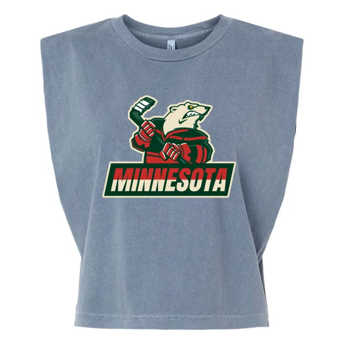 Vintage Minnesota Hockey Garment-Dyed Women's Muscle Tee