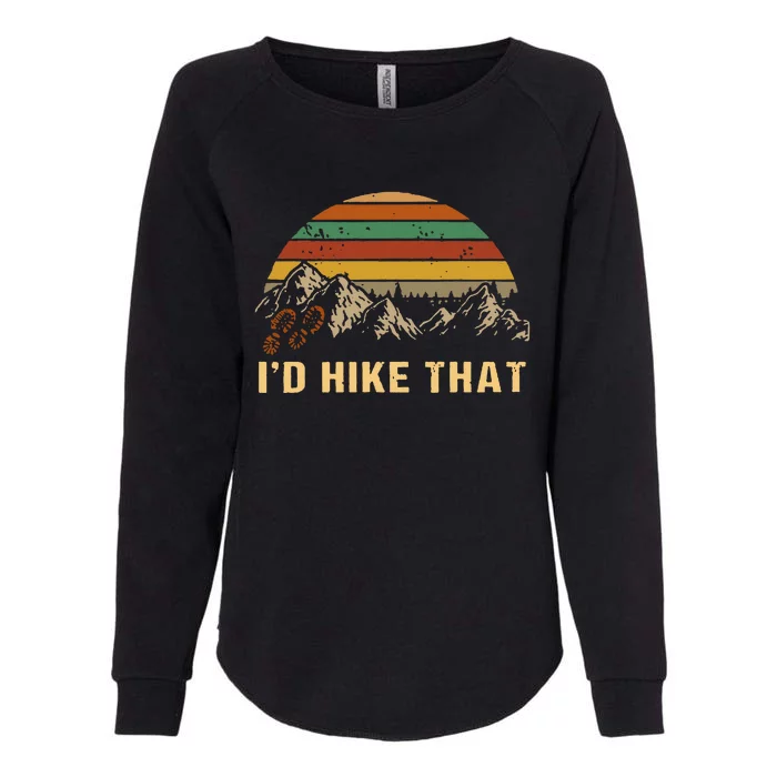 Vintage Mountain Hiking Boots Id Hike That Adventure Hikers Womens California Wash Sweatshirt