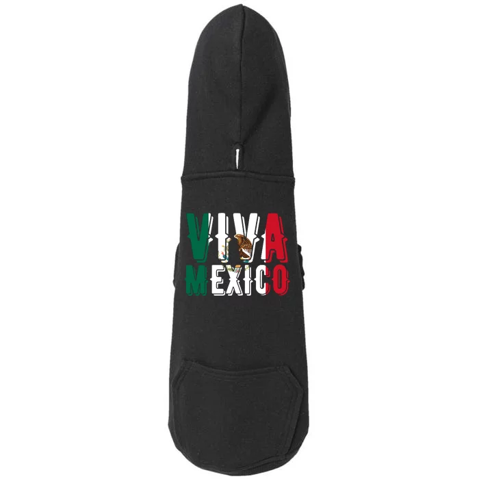 Viva Mexico Hispanic Mexican Heritage Doggie 3-End Fleece Hoodie