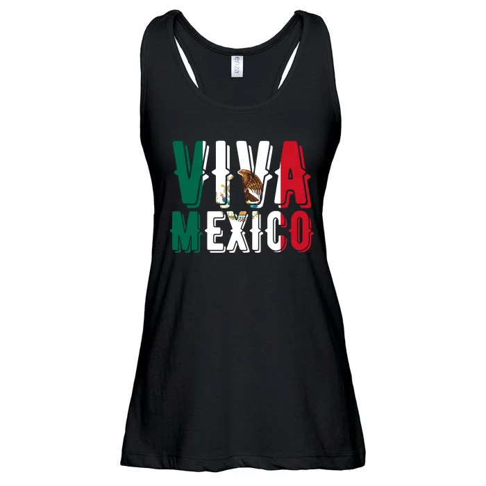 Viva Mexico Hispanic Mexican Heritage Ladies Essential Flowy Tank