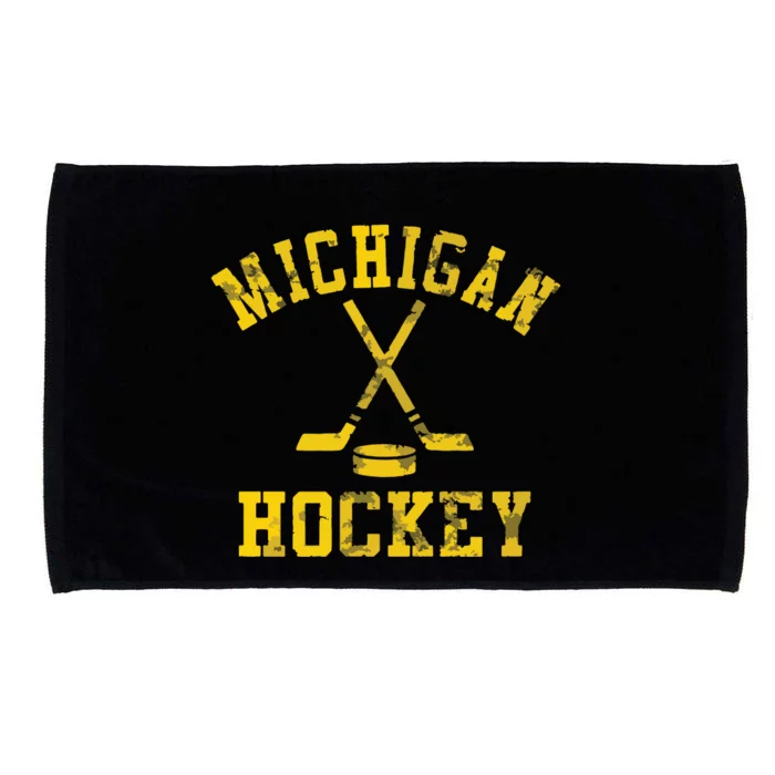 Vintage Michigan Hockey Microfiber Hand Towel