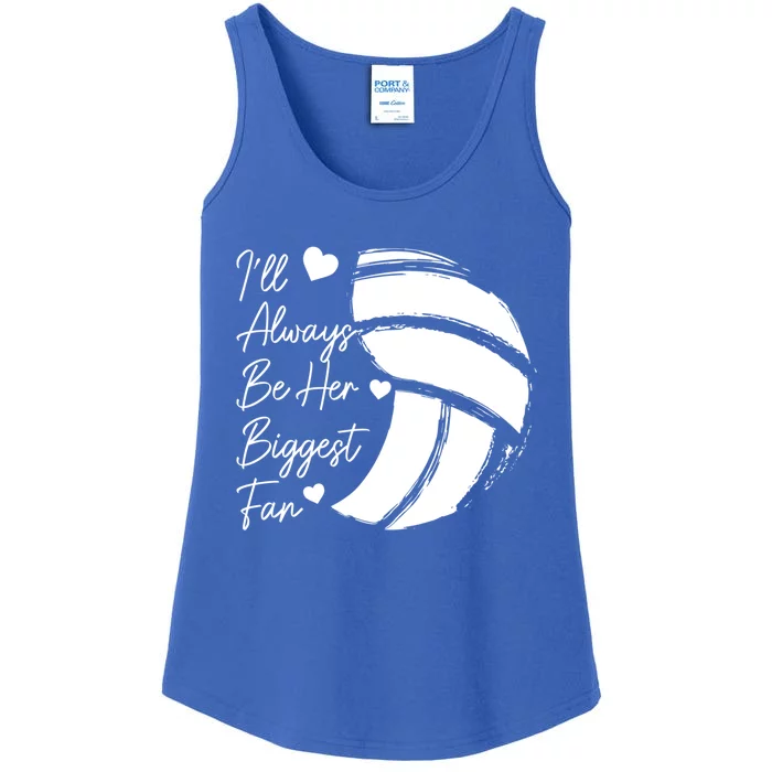 Volleyball Mom Her Biggest Fan Volleyball Daughter Gift Ladies Essential Tank