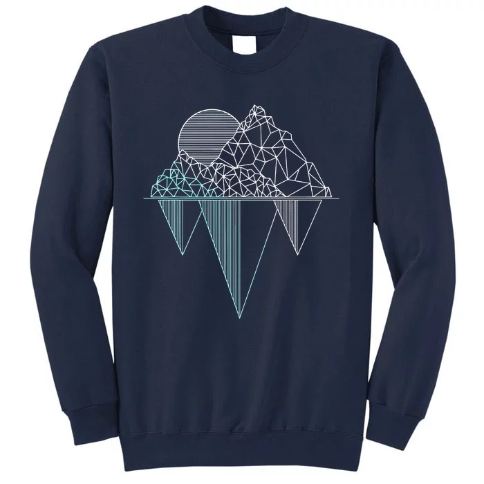 Vintage Mountains Hiking Camping Rock Climbing Camper Gift Tall Sweatshirt