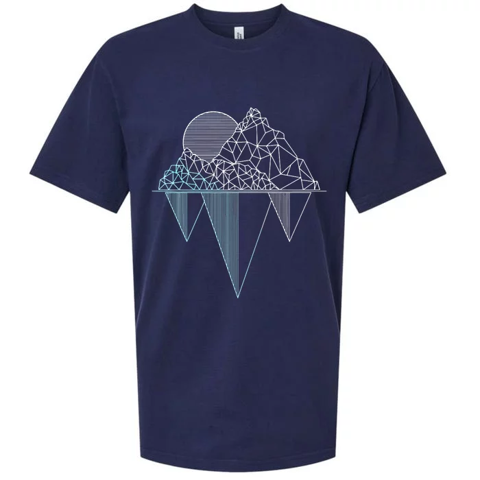 Vintage Mountains Hiking Camping Rock Climbing Camper Gift Sueded Cloud Jersey T-Shirt