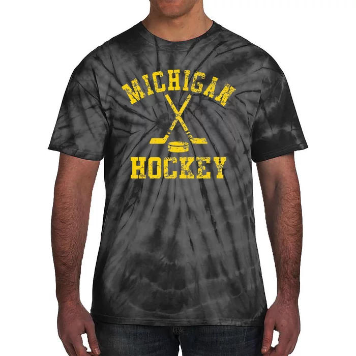 Vintage Michigan Hockey Tie-Dye T-Shirt