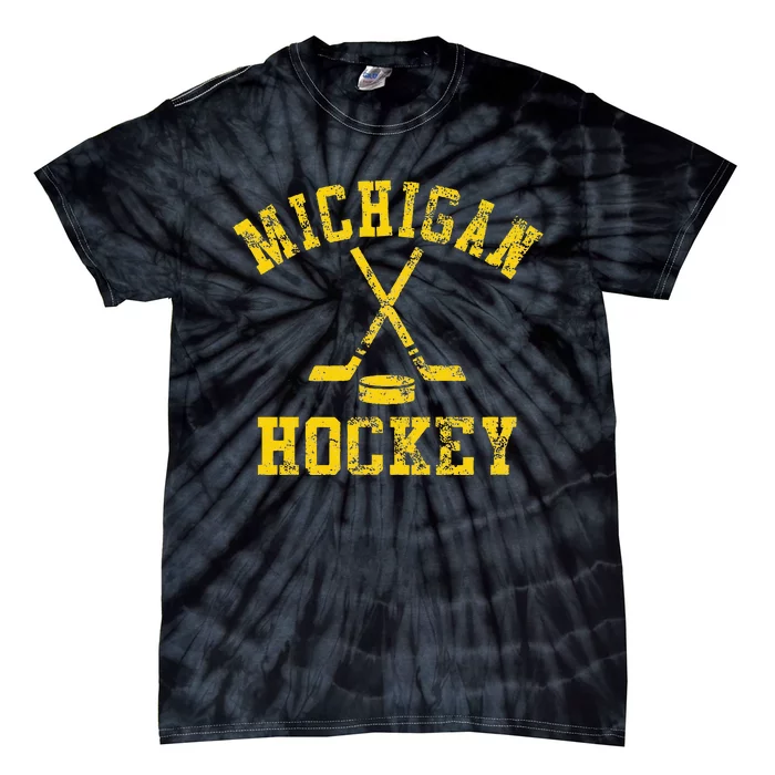 Vintage Michigan Hockey Tie-Dye T-Shirt