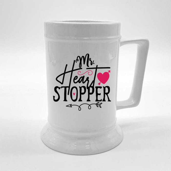 Valentine My Heart Front & Back Beer Stein