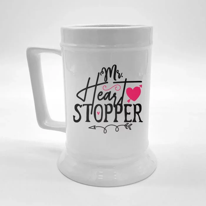 Valentine My Heart Front & Back Beer Stein