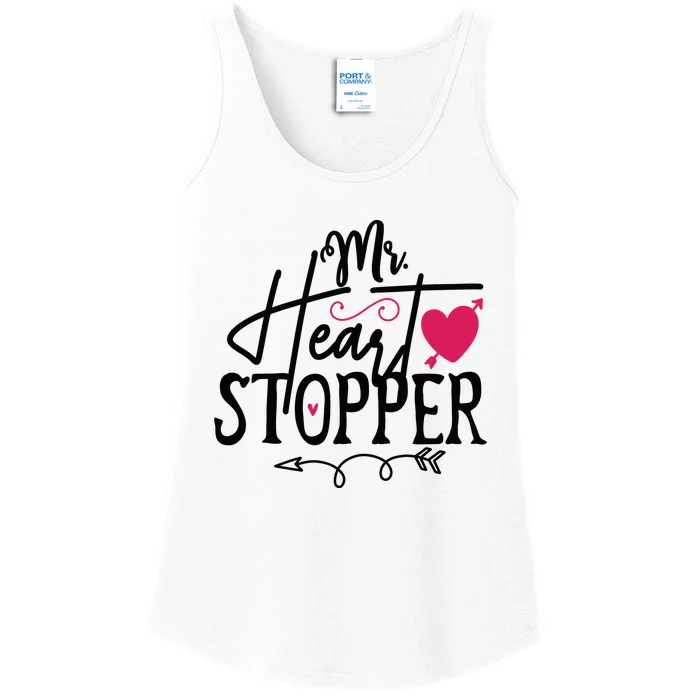 Valentine My Heart Ladies Essential Tank