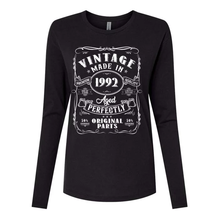 Vintage Made In 1992 One Of A Kind Limited Edition Aged Perfectly Original Parts Womens Cotton Relaxed Long Sleeve T-Shirt