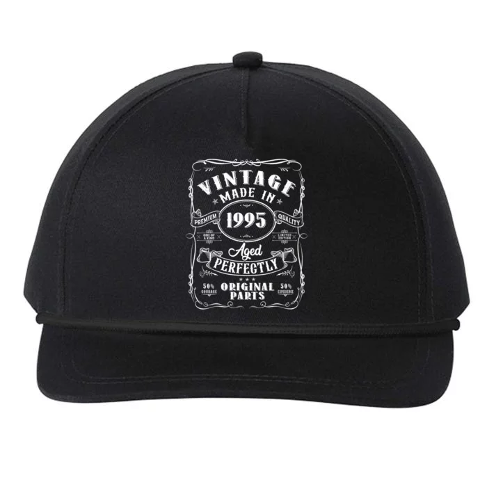 Vintage Made In 1995 One Of A Kind Limited Edition Aged Perfectly Original Parts Snapback Five-Panel Rope Hat