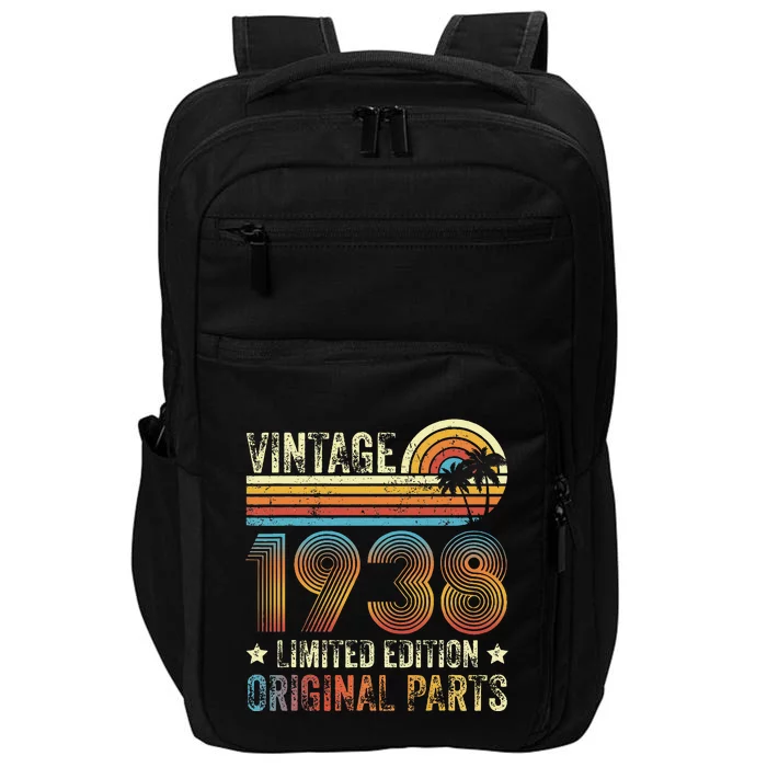 Vintage Made In 1938 86th Birthday 86 Year Old Impact Tech Backpack