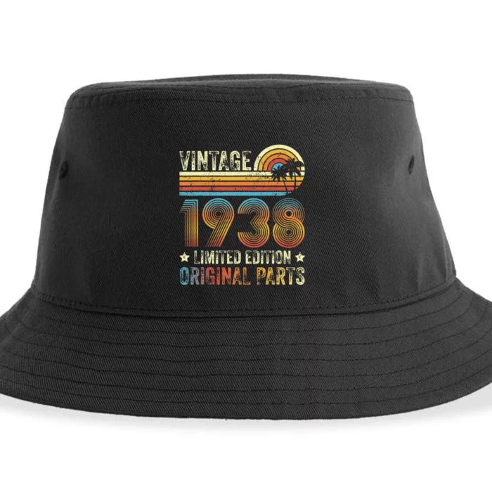 Vintage Made In 1938 86th Birthday 86 Year Old Sustainable Bucket Hat