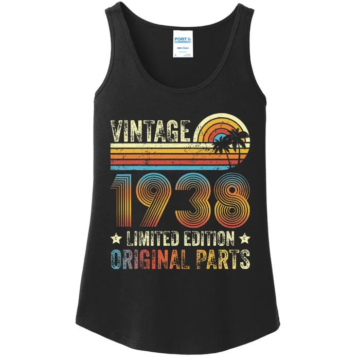 Vintage Made In 1938 86th Birthday 86 Year Old Ladies Essential Tank