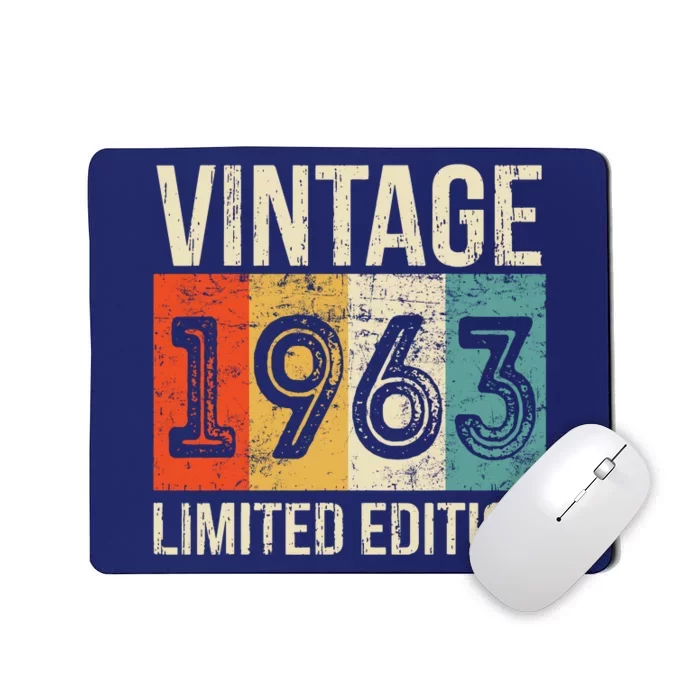 Vintage Made In 1963 Birthday Mousepad