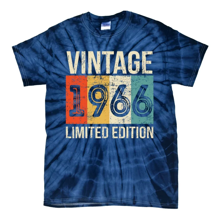 Vintage Made In 1966 Birthday Tie-Dye T-Shirt