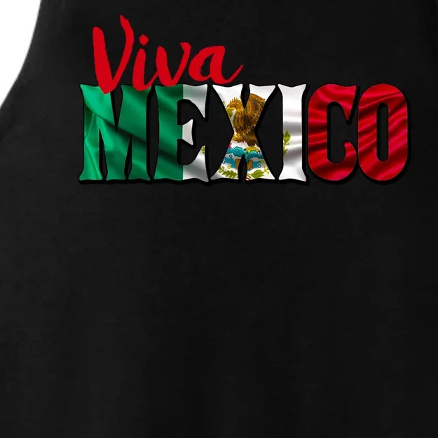 Viva Mexico Independence Day Ladies Tri-Blend Wicking Tank