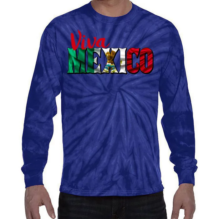 Viva Mexico Independence Day Tie-Dye Long Sleeve Shirt