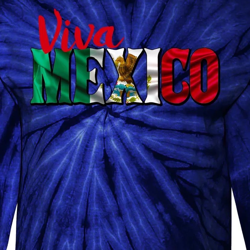 Viva Mexico Independence Day Tie-Dye Long Sleeve Shirt