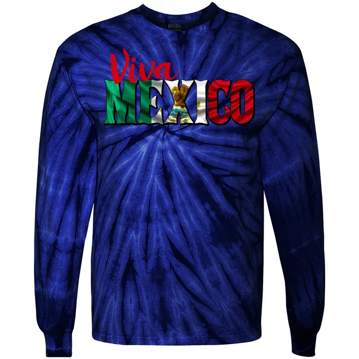 Viva Mexico Independence Day Tie-Dye Long Sleeve Shirt