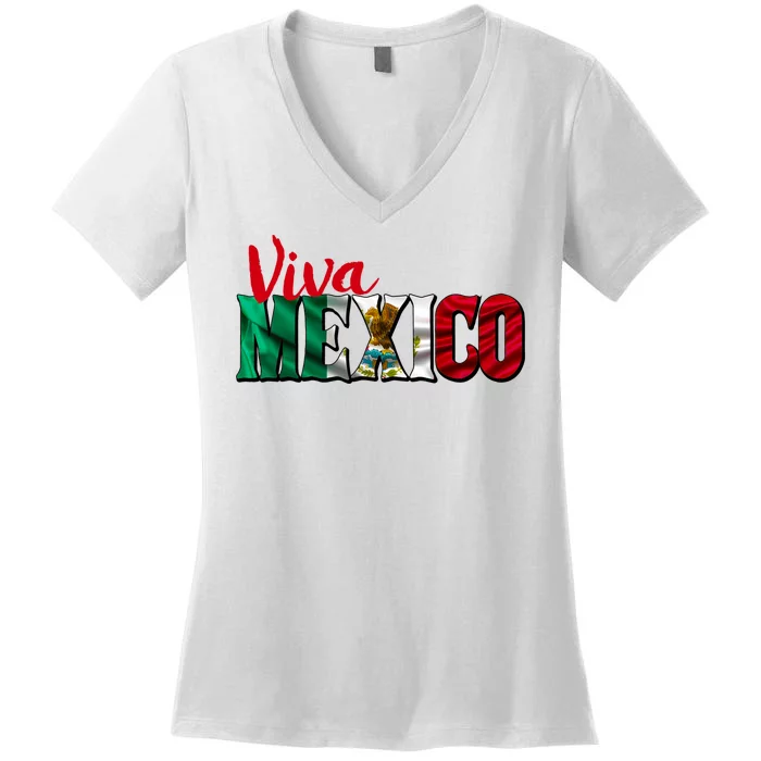 Viva Mexico Independence Day Women's V-Neck T-Shirt