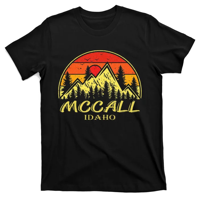 Vintage Mccall Idaho ID Mountains Hike Hiking Souvenir T-Shirt