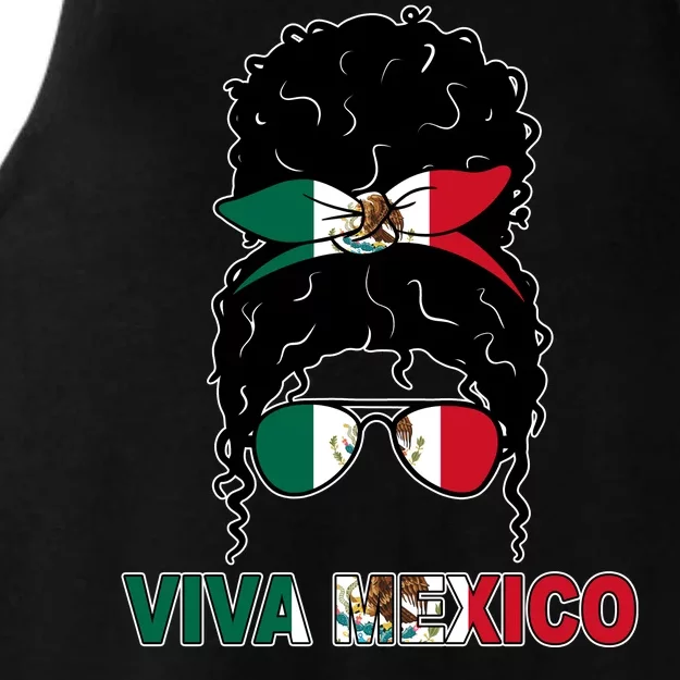 Viva Mexico Independence Day Hispanic Mexican Pride Ladies Tri-Blend Wicking Tank