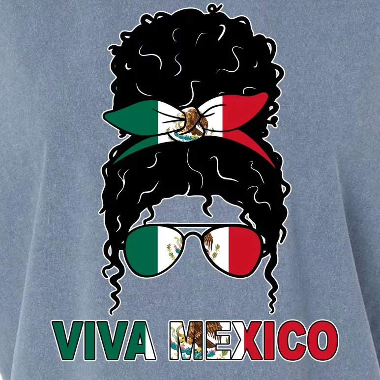 Viva Mexico Independence Day Hispanic Mexican Pride Garment-Dyed Women's Muscle Tee