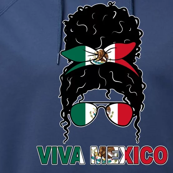 Viva Mexico Independence Day Hispanic Mexican Pride Performance Fleece Hoodie