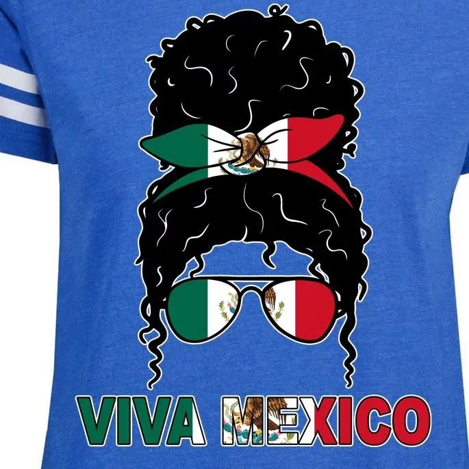 Viva Mexico Independence Day Hispanic Mexican Pride Enza Ladies Jersey Football T-Shirt