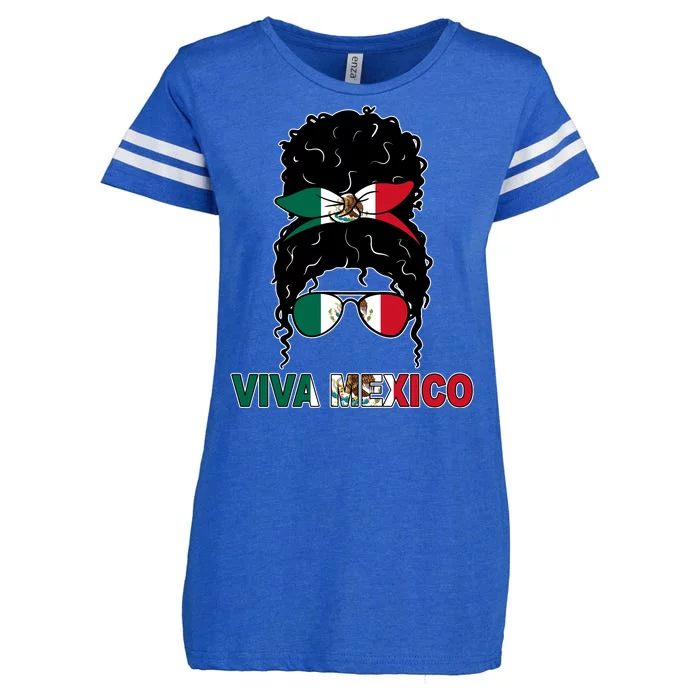 Viva Mexico Independence Day Hispanic Mexican Pride Enza Ladies Jersey Football T-Shirt