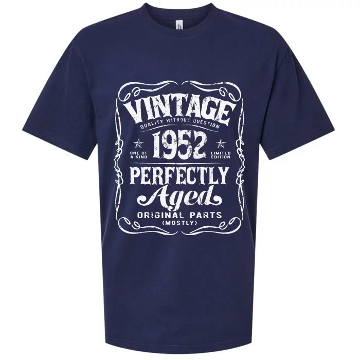 Vintage Made In 1952 Original Birthday Sueded Cloud Jersey T-Shirt