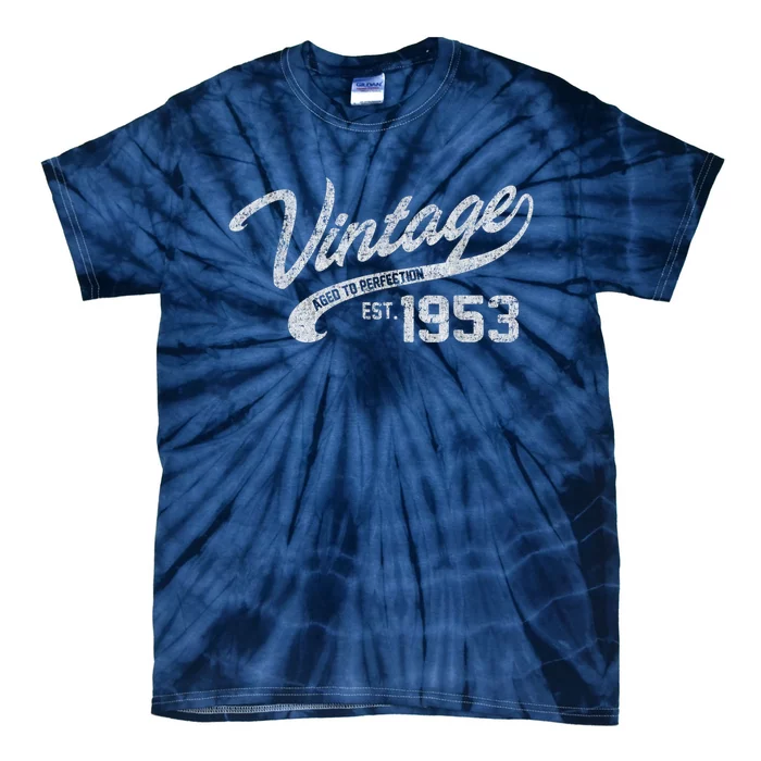 Vintage Made In 1953 65th Birthday Present Gift Tie-Dye T-Shirt