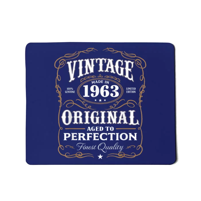 Vintage Made In 1963 55th Birthday Present Gift Mousepad