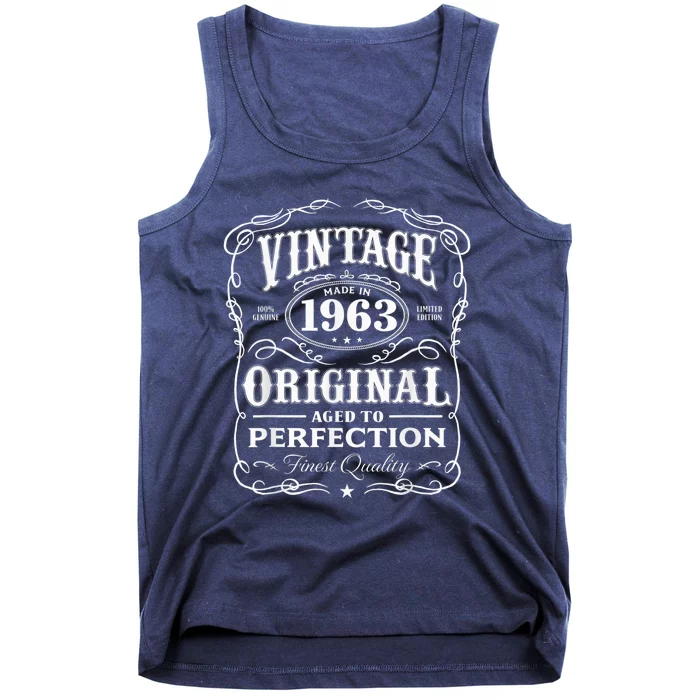 Vintage Made In 1963 55th Birthday Present Gift Tank Top