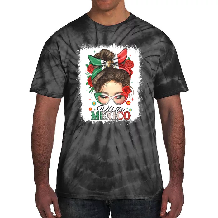 Viva Mexico Independence Day Tie-Dye T-Shirt