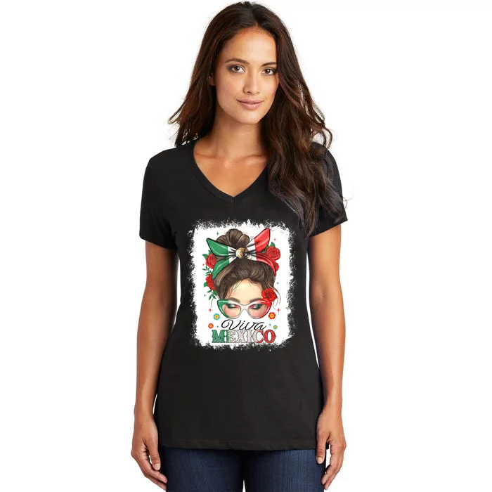 Viva Mexico Independence Day Women's V-Neck T-Shirt