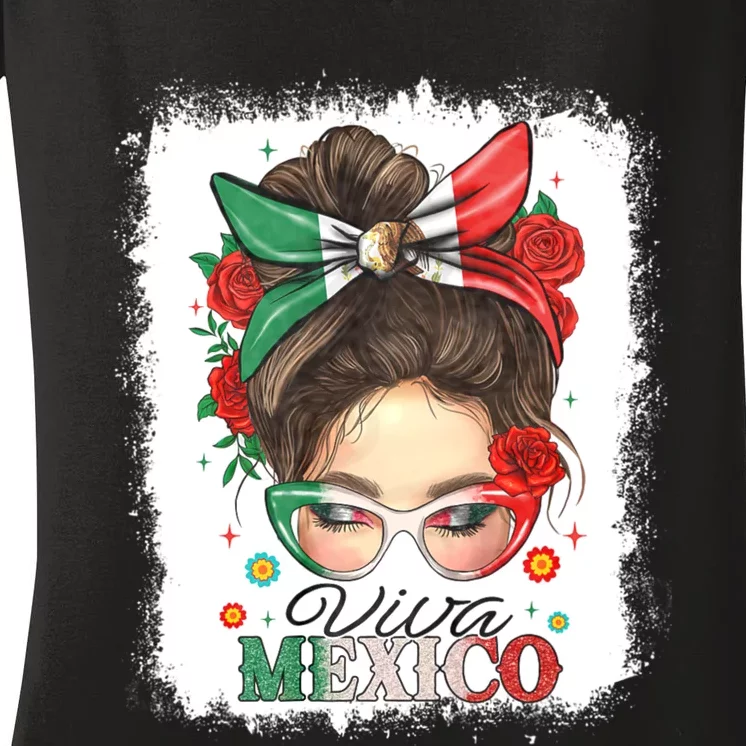 Viva Mexico Independence Day Women's V-Neck T-Shirt