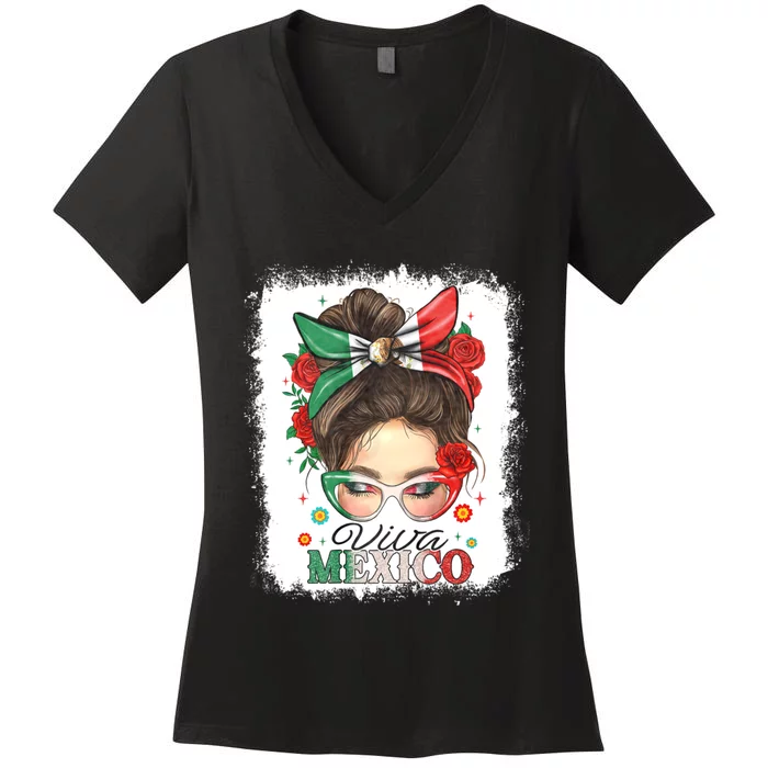 Viva Mexico Independence Day Women's V-Neck T-Shirt