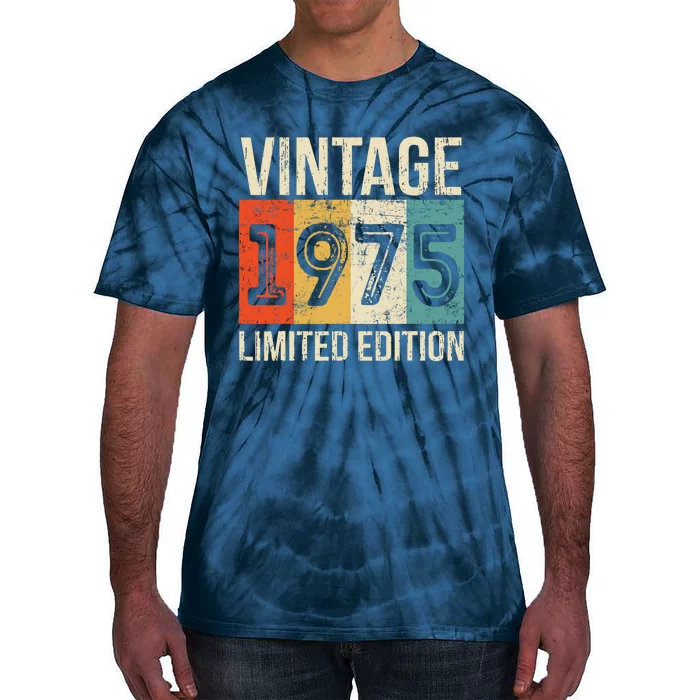 Vintage Made In 1975 Birthday Tie-Dye T-Shirt